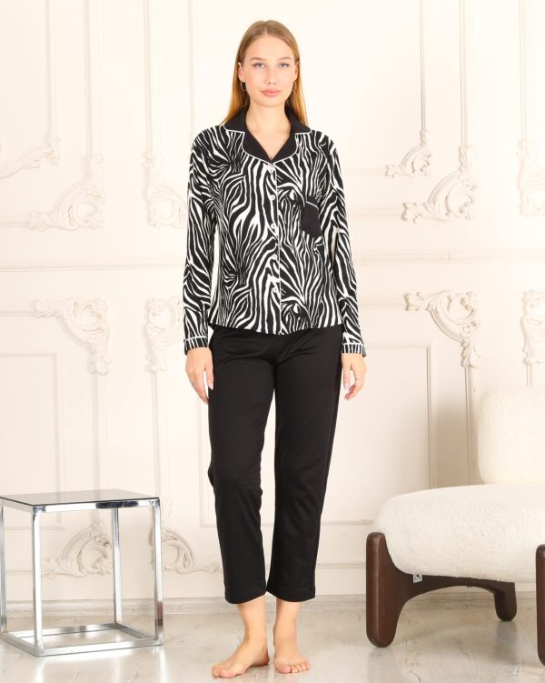 Zebra Desen Pijama Takımı - Görsel 2